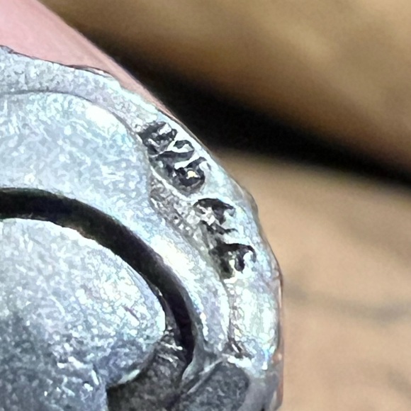 Authentic Pandora Charm 14k Gold Silver Celebration Cake Wedding Heart Birthday - Picture 7 of 8